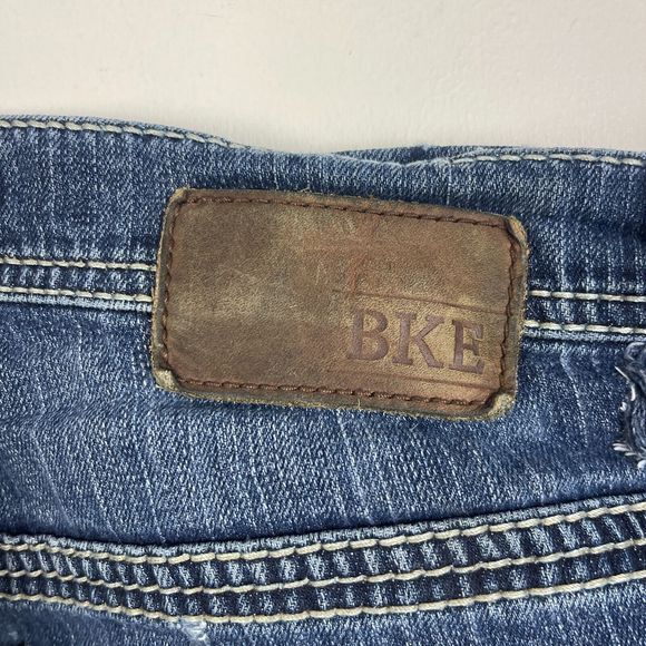 BKE Tyler 33x31 Cotton Blend Straight Leg Stretch Denim Blue Jeans Zip *Read - Picture 6 of 8